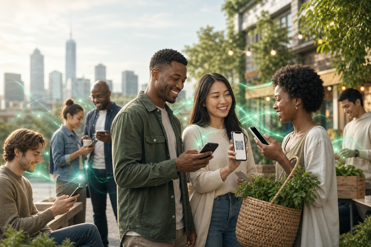 People connecting in trusted communities